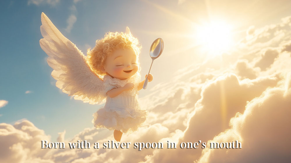 Born with a silver spoon in one’s mouth